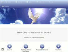 Tablet Screenshot of freewhiteangeldoves.com